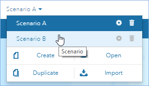 Fenêtre de scénario actif Fenêtre de scénario actif