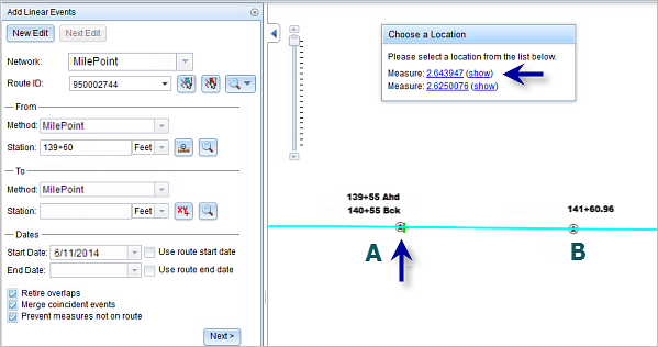 Selecting the first option Selecting the first option
